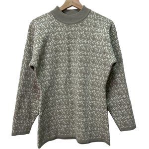 Crocodile Wool Blend Sweater sz M